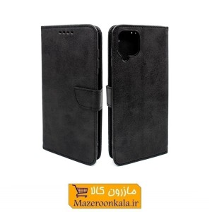 کیف کلاسوری طرح چرم مشکی مناسب برای گوشی موبایل شیائومی REDMI 12 4G ردمی 12 مگنتی SOO-155