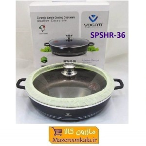 تابه یا ماهیتابه Vogati SPSHR-36 وگاتی سایز 36 مشکی تکه جعبه
