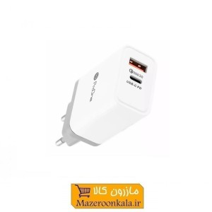 شارژر دیواری Pro One پرووان مدل PWC510 با دو خروجِ USB و type-C حداکثر توان 36 وات SOO-172