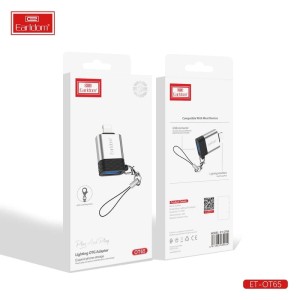 تبدیل یا مبدل OTG USB به لایتنینگ Earldom ارلدام مدل OT65 مناسب گوشی آیفون SOO-182