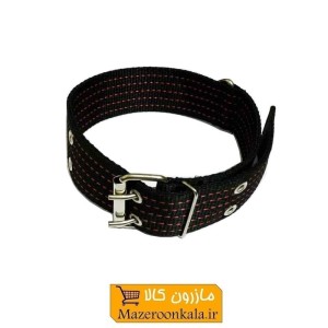 قلاده گردنی سگ برزنتی بزرگ و پهن عرض 5 سانت رنگ مشکی HPS-009G