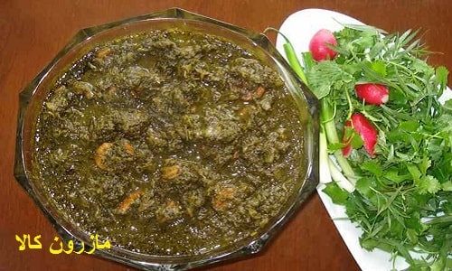 اسفناج مرجی - غذای محلی مازندرانی