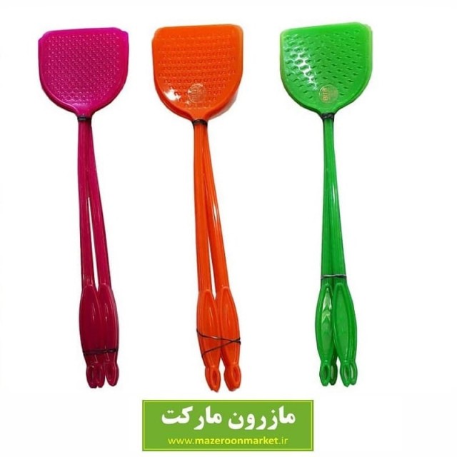 مگس کش پلاستیکی طرح ۲ رنگی PMK-002