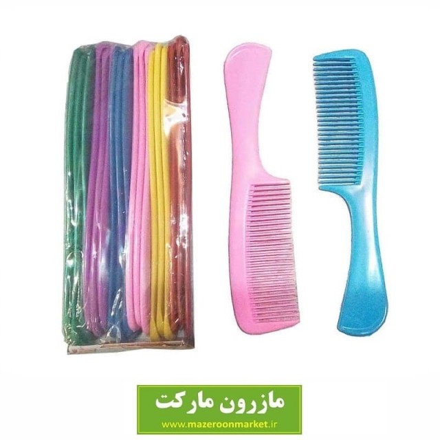 شانه پلاستیکی دسته دار زنانه تکفروشی HBS-003