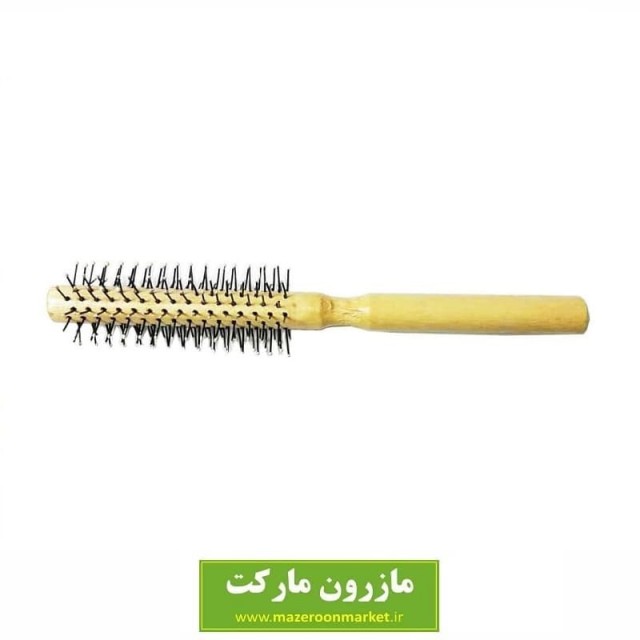 برس مو پیچ سیمی دسته چوبی خارجی HBS-005