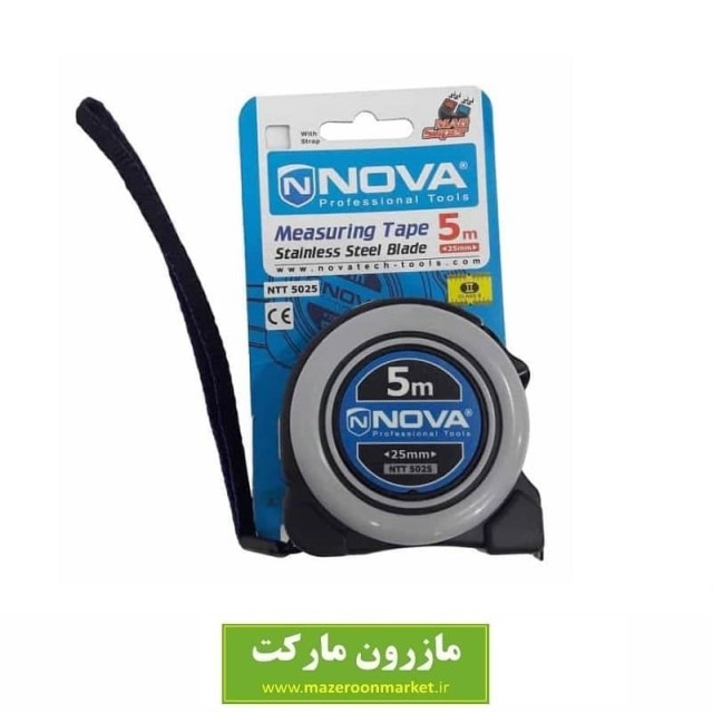 متر دستی ۵ متری نوا Nova مدل NTT 5025 کد: AMT-007