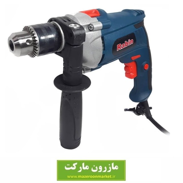 دریل چکشی ۱۳ رابین نیم تنه فلزی مدل R1015 توان ۸۱۰ وات