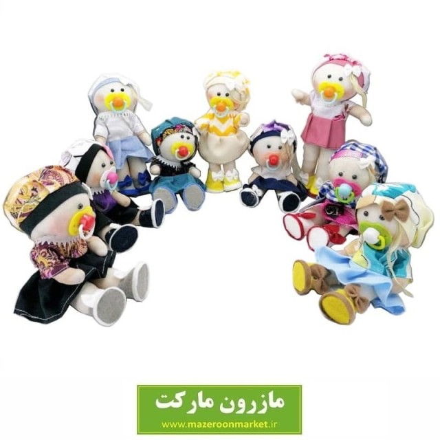 عروسک پارچه ای قد ۲۳ سانت با قابلیت نشستن TAR-009