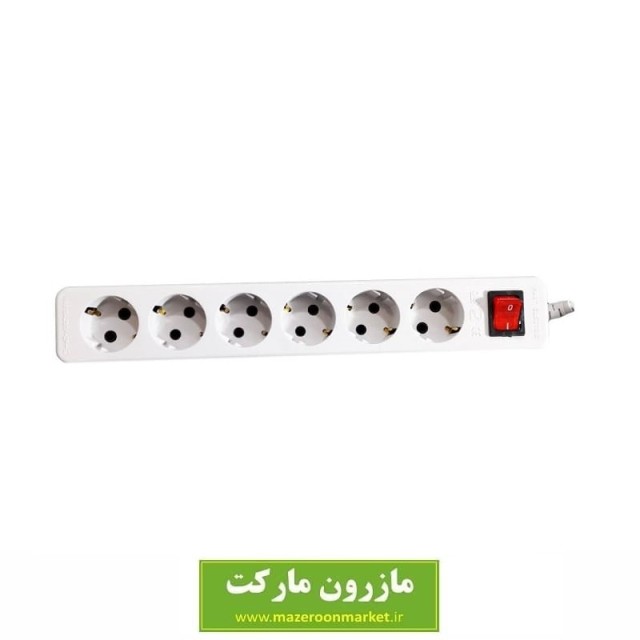 رابط 6 خانه ارت دار پارت الکتریک مدل PE657 کد: ESS-007