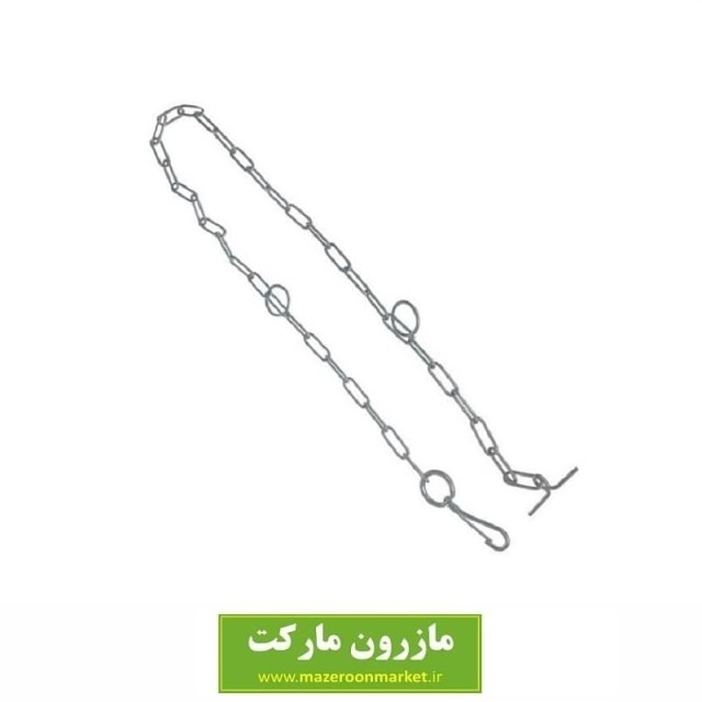 زنجیر و هرزگرد قلاده متوسط سایز 2.5، وزن 325 گرم و طول 2 متر تولید ایران