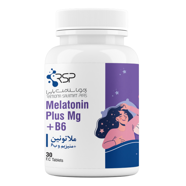 قرص  ملاتونین پلاس منیزیم  + ویتامین ب 6 (۳۰ عددی )