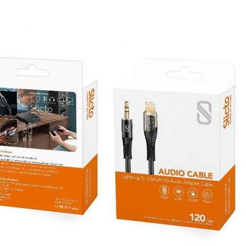 کابل تبدیللایتنینگ به AUX HD   مدل SAU-001  برند اسلیکتو Slicto