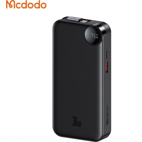 پاوربانک 30 وات ظرفیت 10000 مک دودو مدل MCDODO MC-3870 بهمراه کابل شارژ