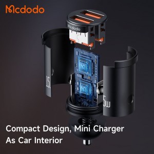 شارژر فندکی 2 پورت 15.5وات مک دودو مدل MCDODO CC-2950
