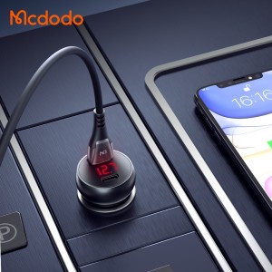 شارژر فندکی سوپر فست شارژ 30 واتی 5 آمپر مک دودو مدل  CC-6810
