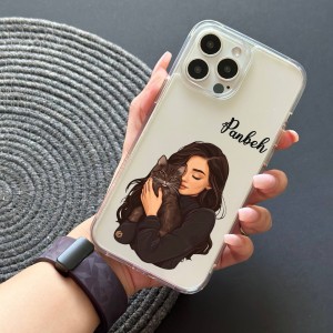قاب طرحدار طرح  love cat