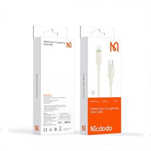 کابل USB-C To Lightning Mcdodo CA-4761 با نور LED 1.2 متر (سیاه)