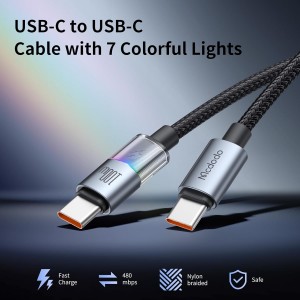کابل شارژ سریع تایپ سی به تایپ سی مک‌دودو مدل CA-8200