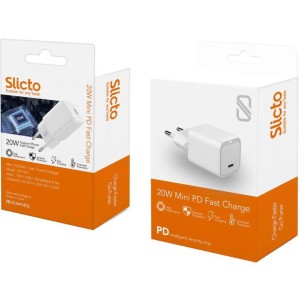 شارژر مینی مسافرتی  آیفونی 20 وات PD مدل CH-001 برند اسلیکتو SLICTO