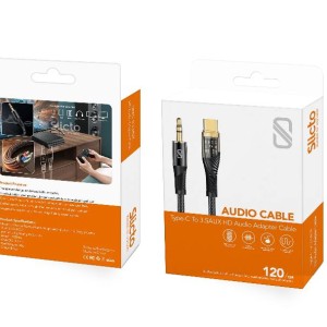 کابل تبدیل تایپ سی به AUX HD   مدل SAU-002  برند اسلیکتو Slicto