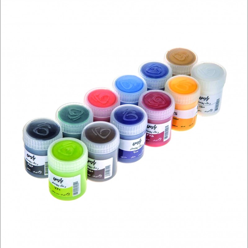 گواش 12 رنگ پارس