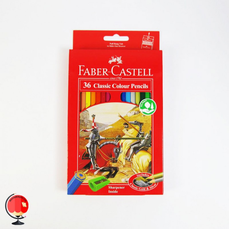 مداد رنگی 36 رنگ کلاسیک جعبه مقوایی فابرکاستل اصل