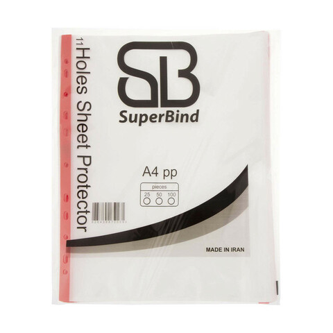 کاور کاغذ A4 سوپر بایند مدل SUPER  بسته 100 عددی