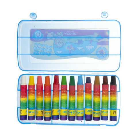 پاستل روغنی 12 رنگ آریا