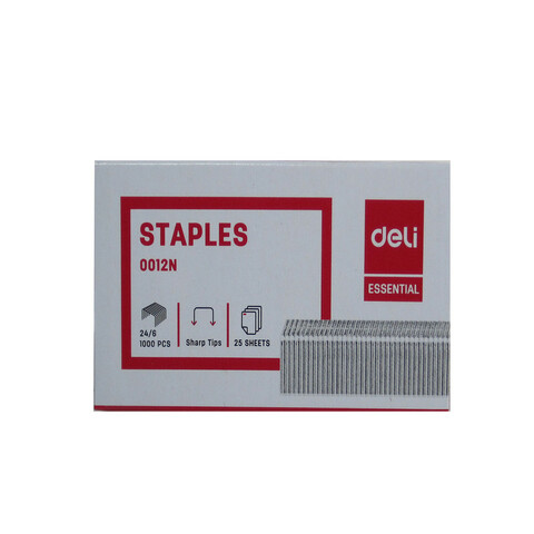 سوزن منگنه دلی  سایز 24/6 بسته 1000 عددی