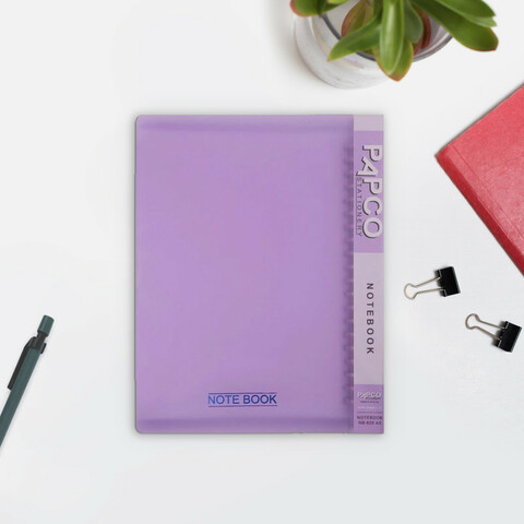 دفتر کلاسوری  A5 قفل فلزی 100 برگ پاپکو