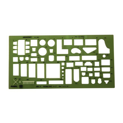 شابلون مبلمان فابل - مقیاس 1:50