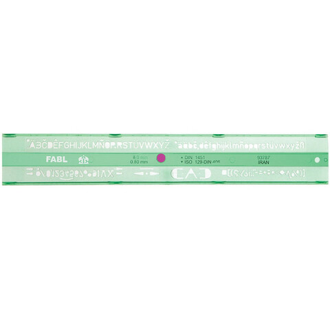 شابلون حروف و اعداد لاتین فابل کد FB425