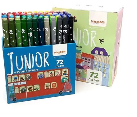 ماژیک نقاشی72رنگ جونیور اسکول فنز کد922205