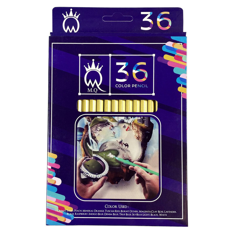 مداد رنگی 36رنگ ام کیو کد M36