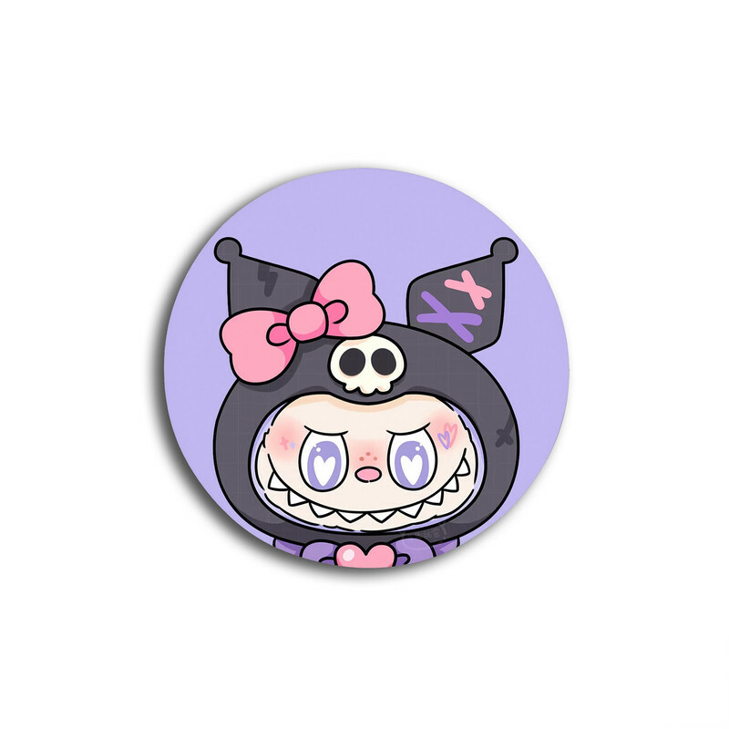 زیر لیوانی مدل عروسک لبوبو لابوبو کرومی کیوت کد labubu 792