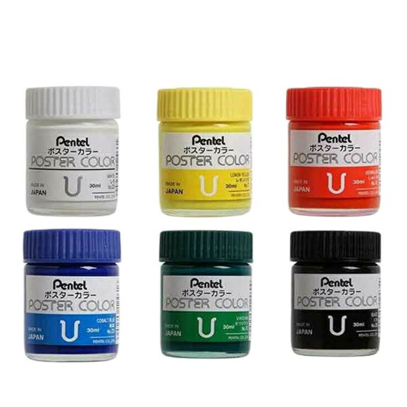 گواش 6 رنگ پنتل مدل wpu2-6d