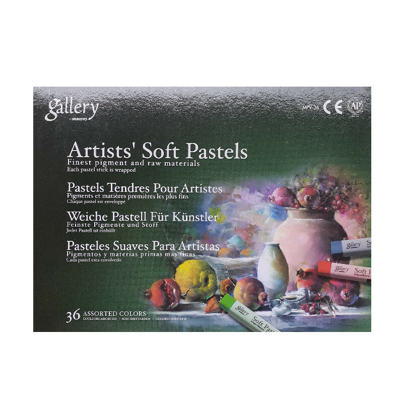 پاستل گچی 36 رنگ گالری