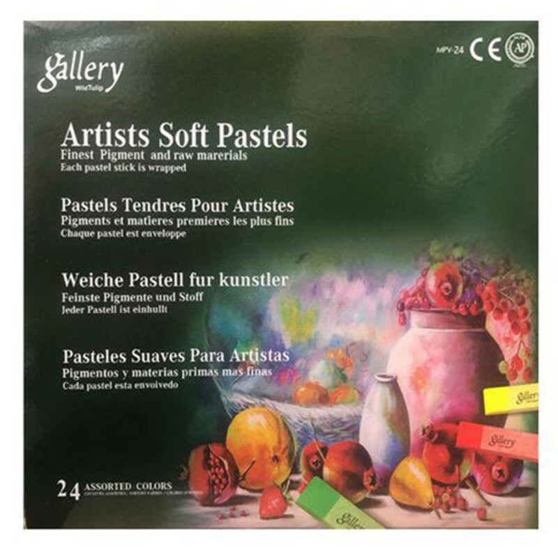 پاستل گچی 24 رنگ گالری