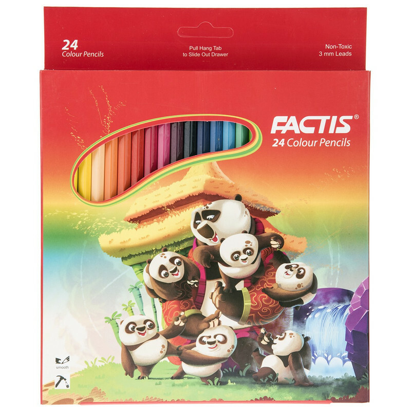 مداد رنگی 24 رنگ فکتیس مقوایی