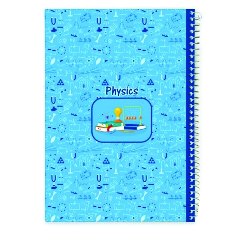 دفتر 100 برگ سیمی جلد سخت طرح درس نهال PHYSIC