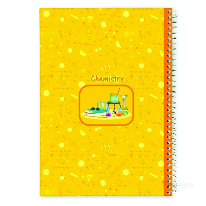 دفتر 100 برگ سیمی جلد سخت طرح درس نهال CHEMISTRY