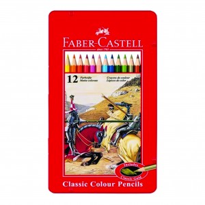 مداد رنگی 12 رنگ فلزی  فابر کاستل مدل Classic
