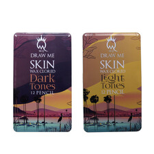 مداد رنگی ام کیو مدل Light &amp; Dark SKIN مجموعه 24 عددی