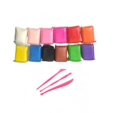 خمیر و ابزار مجسمه سازی مجسمه سازی بسته 12 عددی به همراه ابزار