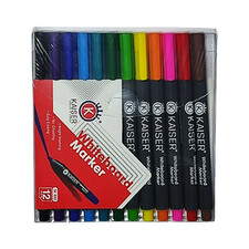 ماژیک وایت برد کایزر مدل قلمی  بسته 12 عددی