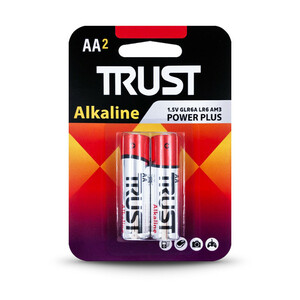 باتری قلمی تراست مدل آلکالاین AA بسته 2 عددی