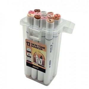 ماژیک راندو بیسیک مدل رنگ پوست بسته 12 عددی