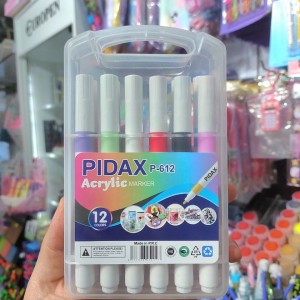 ماژیک 12 رنگ اکریلیک پیداکس کد P612