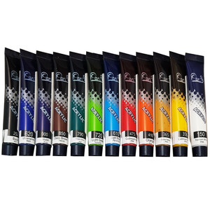 رنگ اکریلیک پارس حجم 21 میلی لیتر بسته 12 عددی