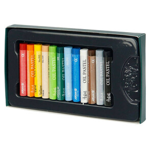 مداد شمعی 12 رنگ آریا مدل Artist کد 2601